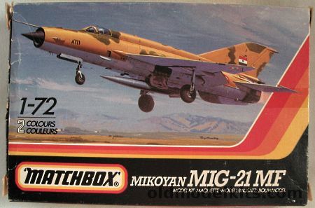 Matchbox 1/72 Mikoyan Mig-21 MK - Egyptian Air Force No 26 Sq 1981 or Finnish Air Force HavLLv 31 1980, PK-41 plastic model kit